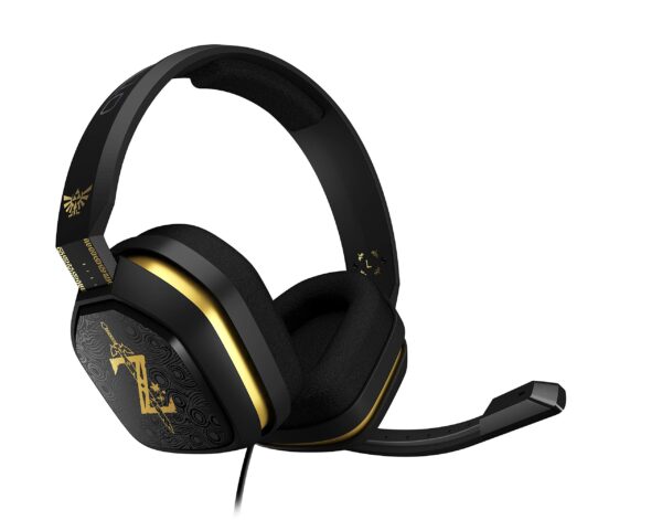 Logitech ASTRO A10 Gaming Headset The Legend of Zelda Breath of the Wild Edition Black + Golden Without Microphone