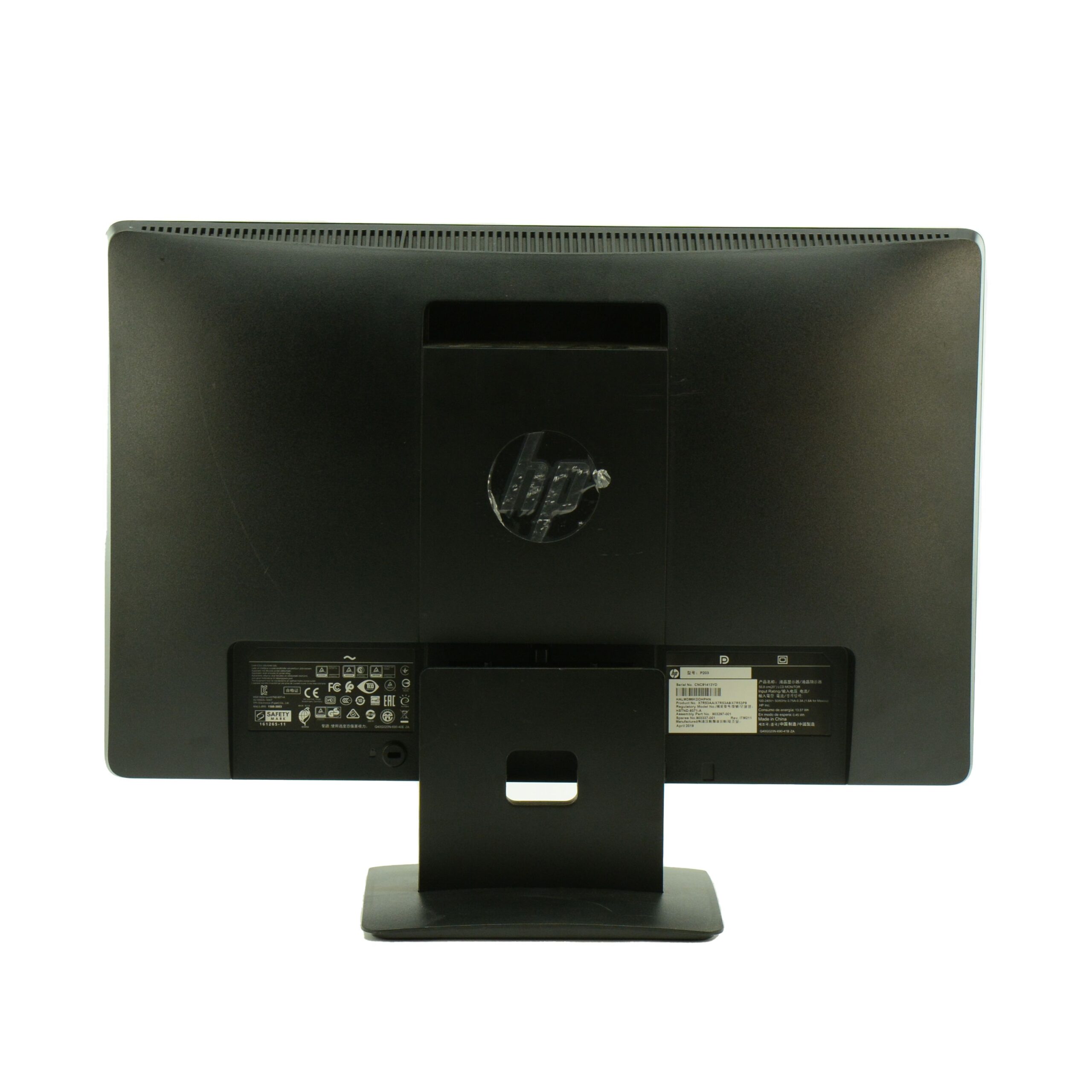 20″ Inches HP ProDisplay P203 LED HD 1600×900 VGA DisplayPort 5ms Anti-Glare Tilt Adjustable Black - Image 5