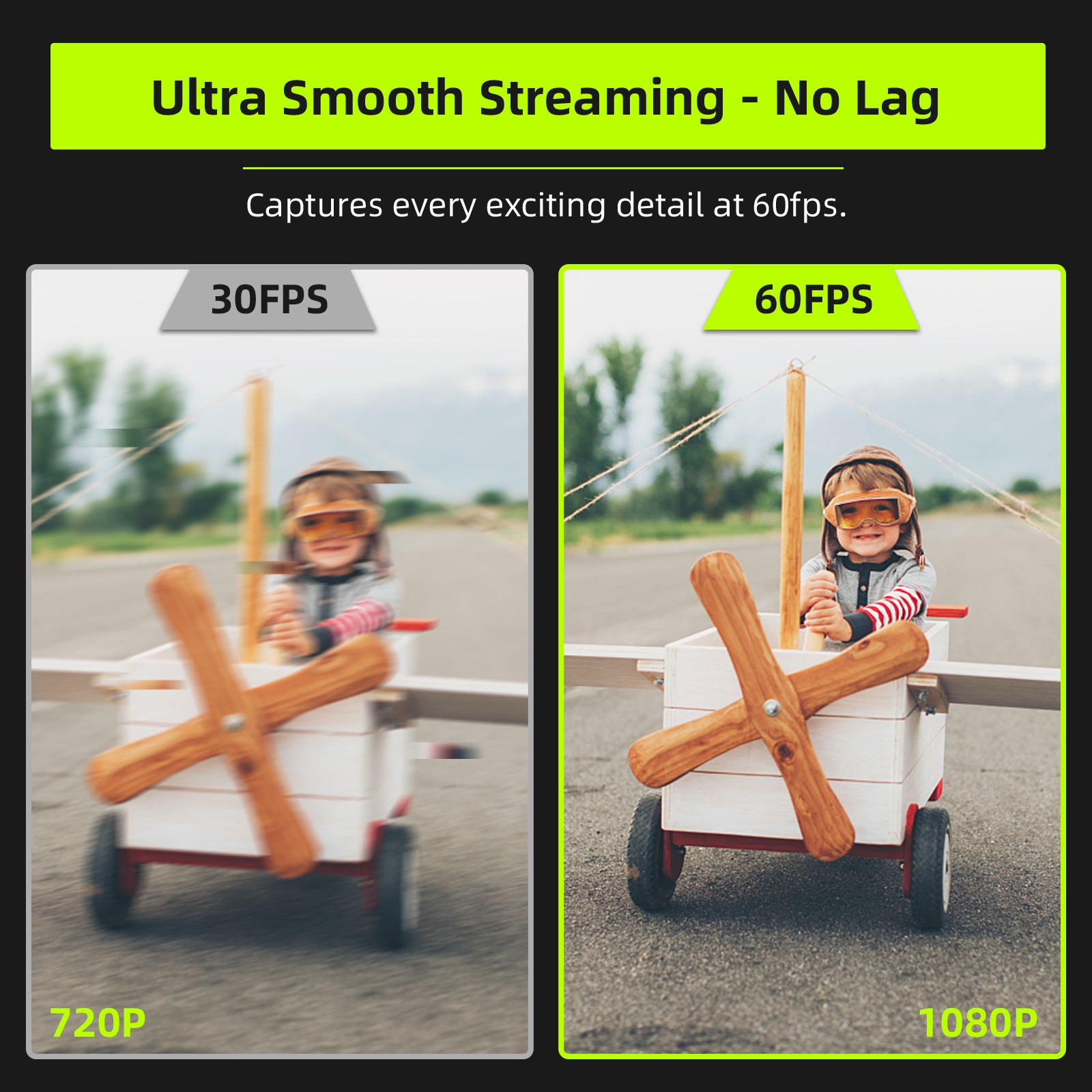 NexiGo N960E 1080p Webcam 60 FPS Adjustable Ring Light Dual Stereo Microphone Black - Image 2