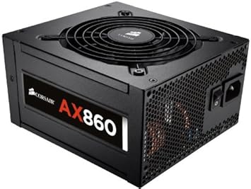 Corsair AX 860 860W Fully Modular Power Supply 80 Plus Platinum Certified Quiet and Efficient PSU
