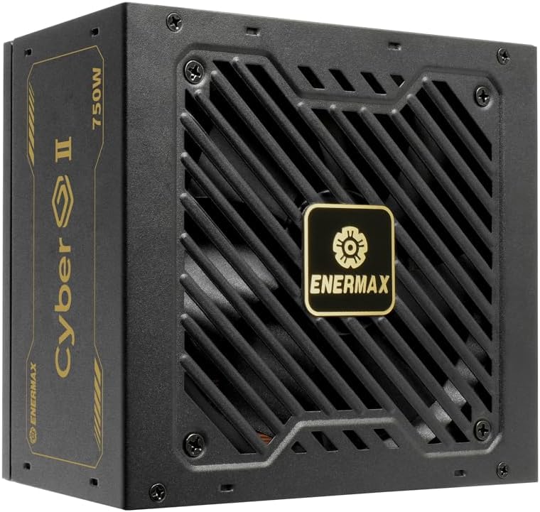 Enermax ERX 750AWT 750W Power Supply 80 Plus Gold Certified High Efficiency with Smart Cooling