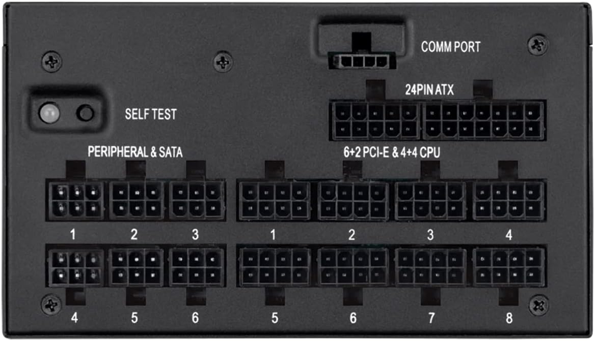 Corsair AX1200i 1200W Fully Modular Power Supply 80 Plus Platinum Certified Digital Control and Low Noise - Image 4