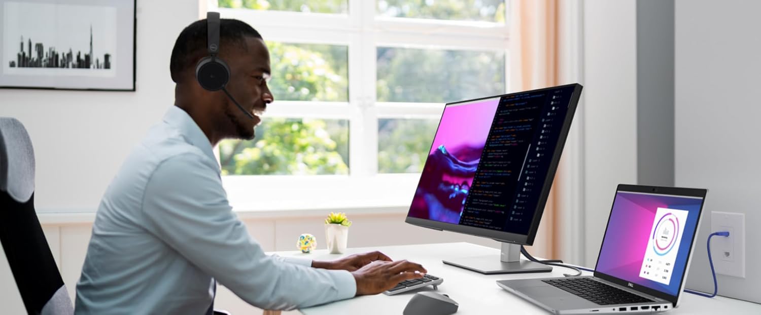 27″ Inches Dell P2723DE Borderless AH-IPS 2K USB-C HDMI DisplayPort RJ45 USB Hub 5ms ComfortView+ - Image 8