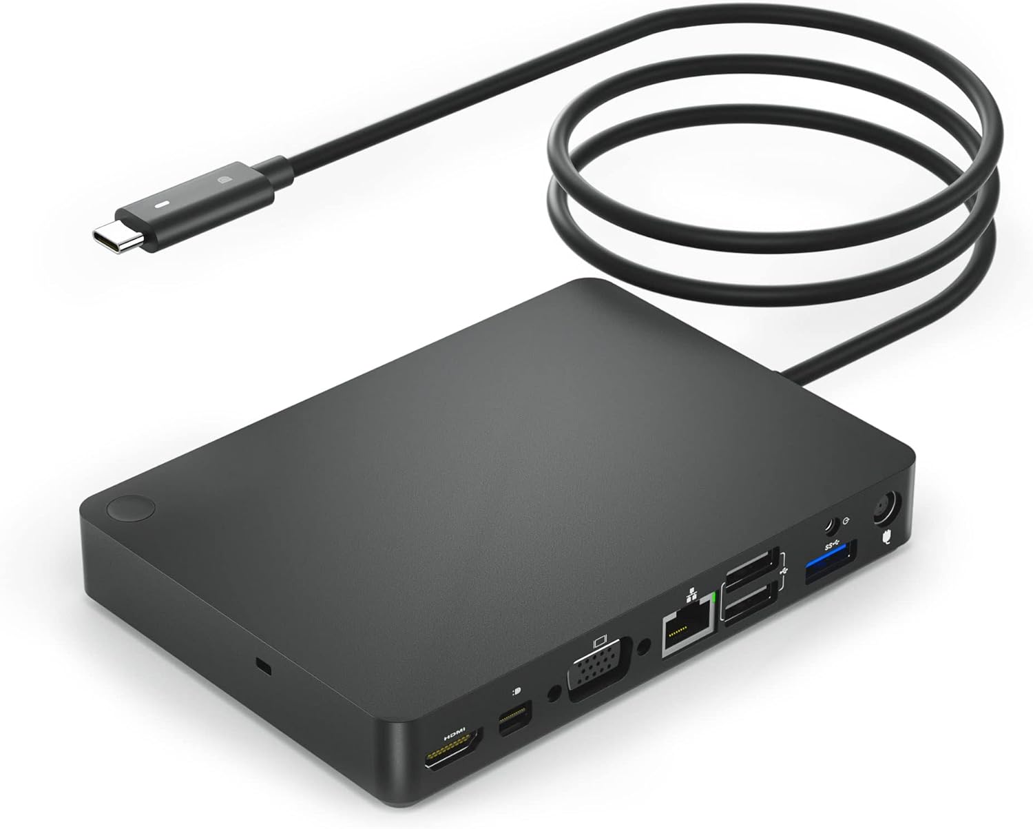 Dell WD15 Monitor Dock ? 4K USB-C Docking Station, HDMI + Mini DisplayPort + VGA + Ethernet + Audio Ports, Power Delivery up to 130W, without Adopter