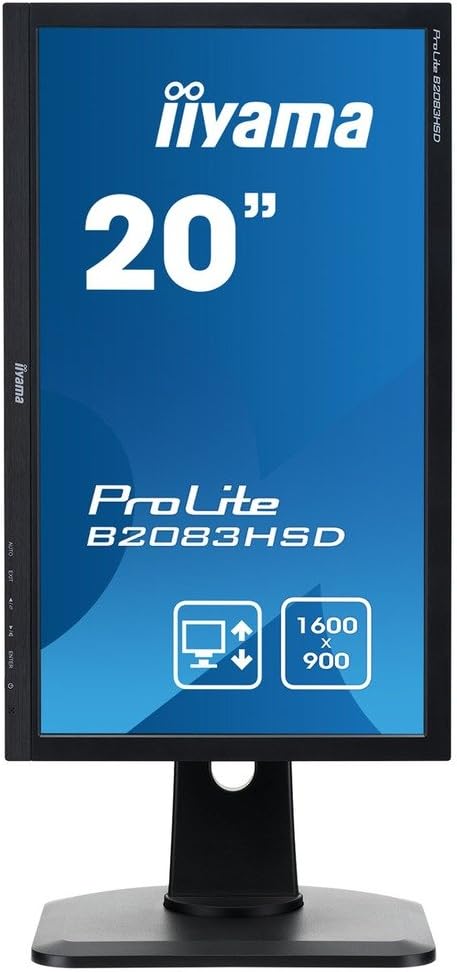 20″ Inches Iiyama ProLite PN2083H LED Full HD HDMI VGA 5ms Flicker-Free BlueLight Reducer Black - Image 2