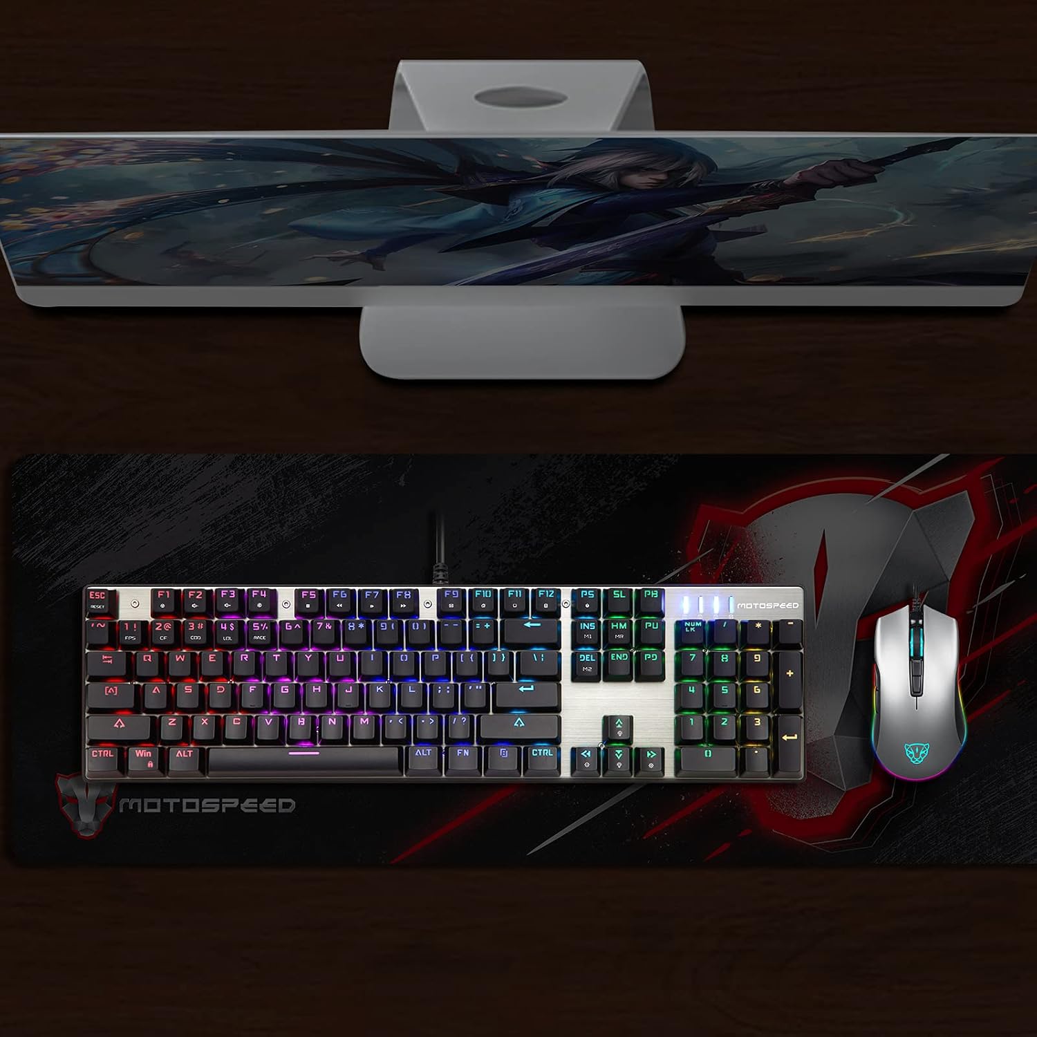 MOTOSPEED CK104 RGB Mechanical Gaming Keyboard with Outemu Red Switches - Image 7