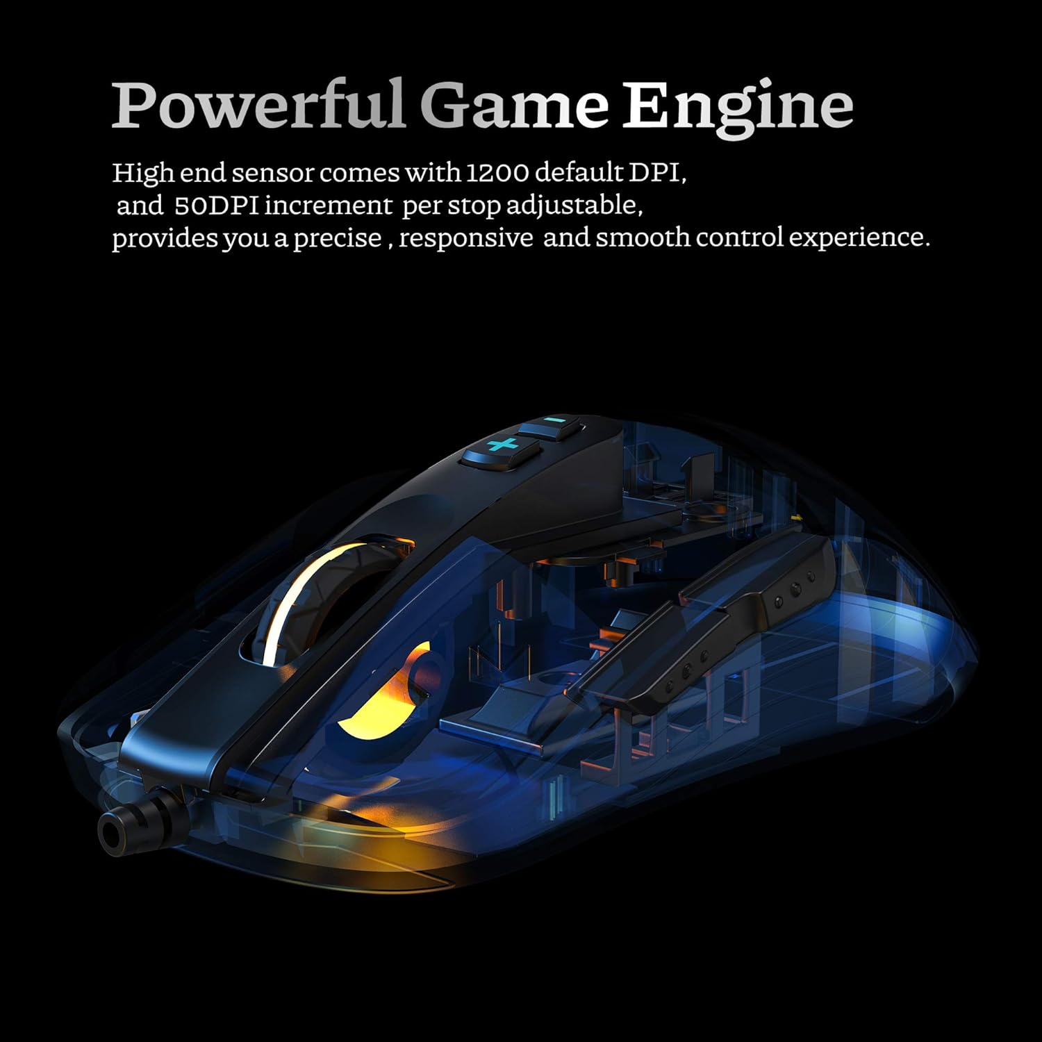 Newmen GX6-Pro RGB Wired Gaming Mouse High Precision Optical Sensor Professional Ergonomic Design - Image 3