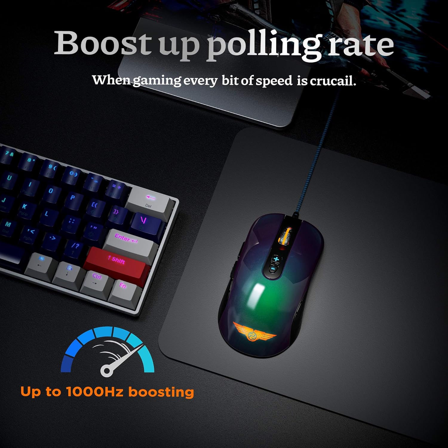 Newmen GX6-Pro RGB Wired Gaming Mouse High Precision Optical Sensor Professional Ergonomic Design - Image 6