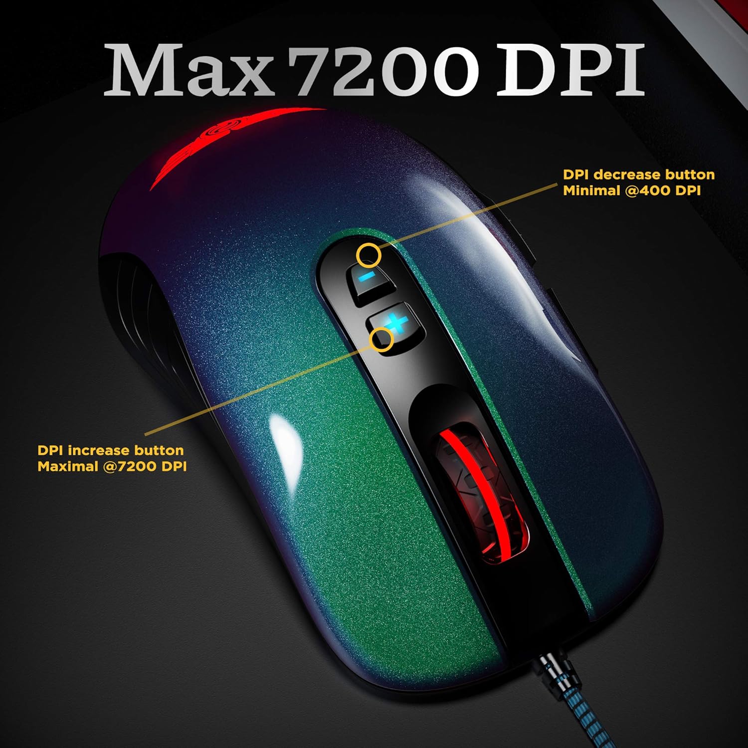 Newmen GX6-Pro RGB Wired Gaming Mouse High Precision Optical Sensor Professional Ergonomic Design - Image 2