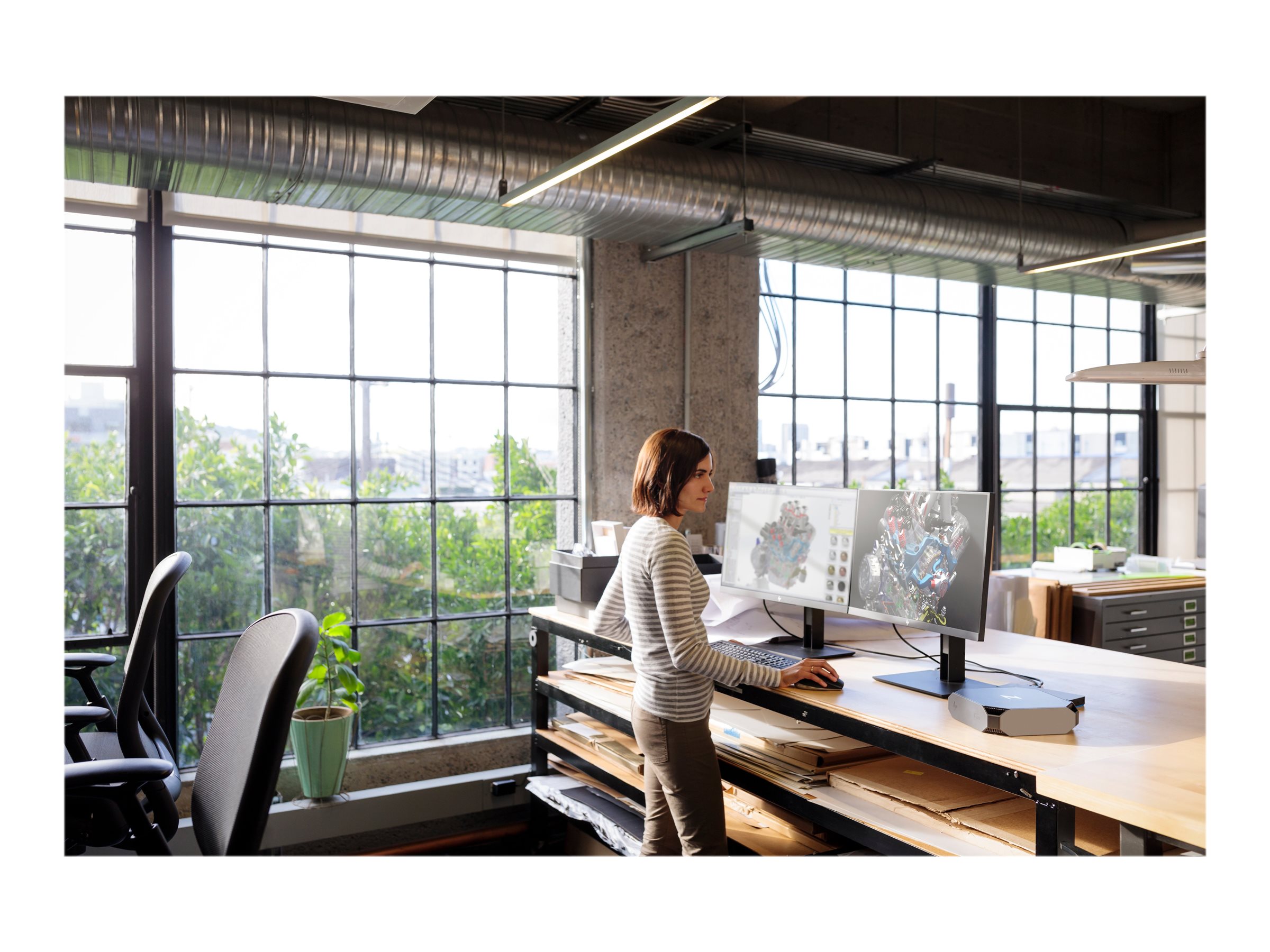 23.8″ Inches HP Z24n G2 ProDisplay IPS Full HD HDMI DisplayPort DVI USB Hub 5ms Factory Calibrated Black - Image 4