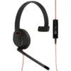 Poly Blackwire C5210 Black Single-Ear Wired Headset with Red Cable